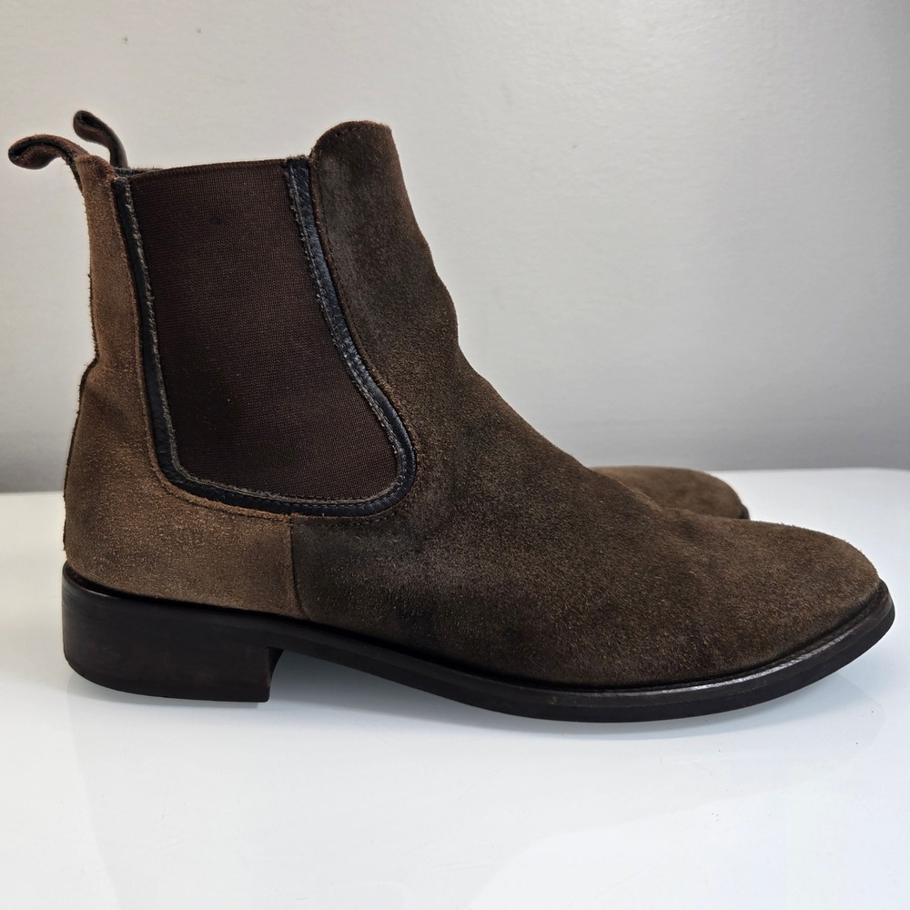 Thursday Boot Company Chocolate Suede Chelsea Boots